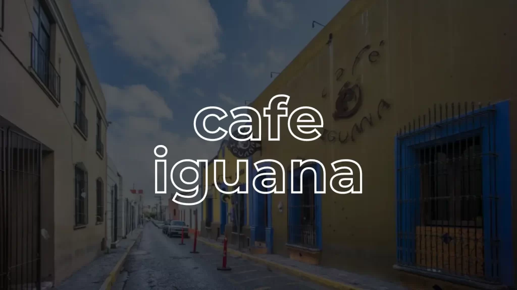 BANNER CAFE IGUANA