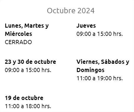 HORARIOS