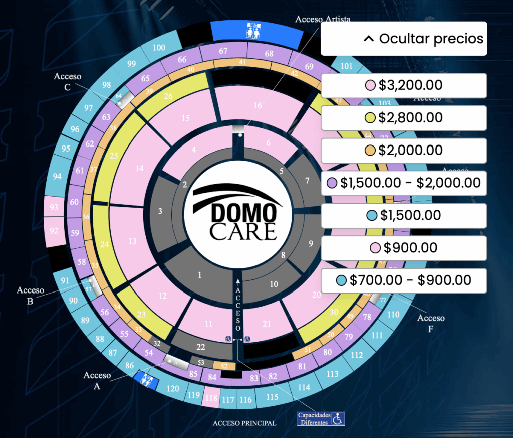 MAPA ZONA Y PRECIOS PESADO DOMO CARE