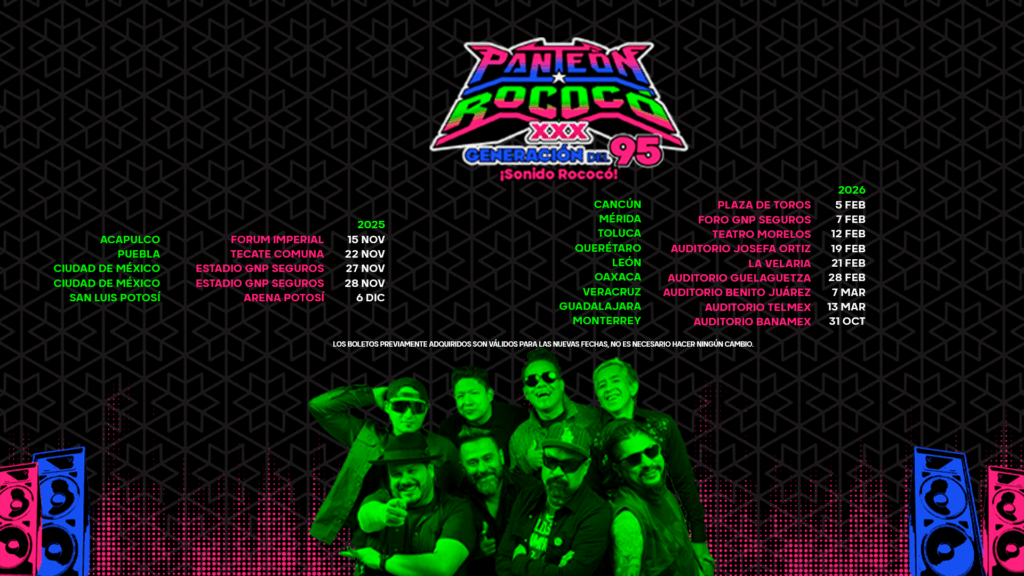 PANTEÓN ROCOCÓ MONTERREY 2026 AUDITORIO BANAMEX