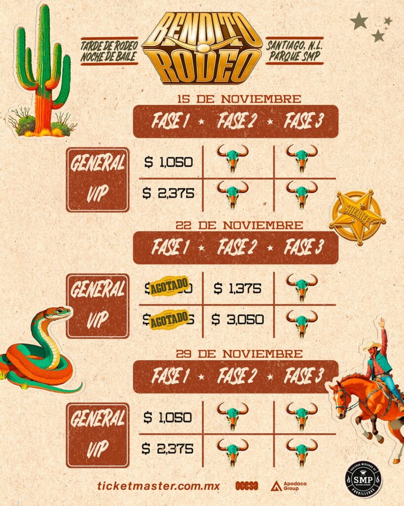 BENDITO RODEO 2025 PARQUE SMP SANTIAGO N.L.
