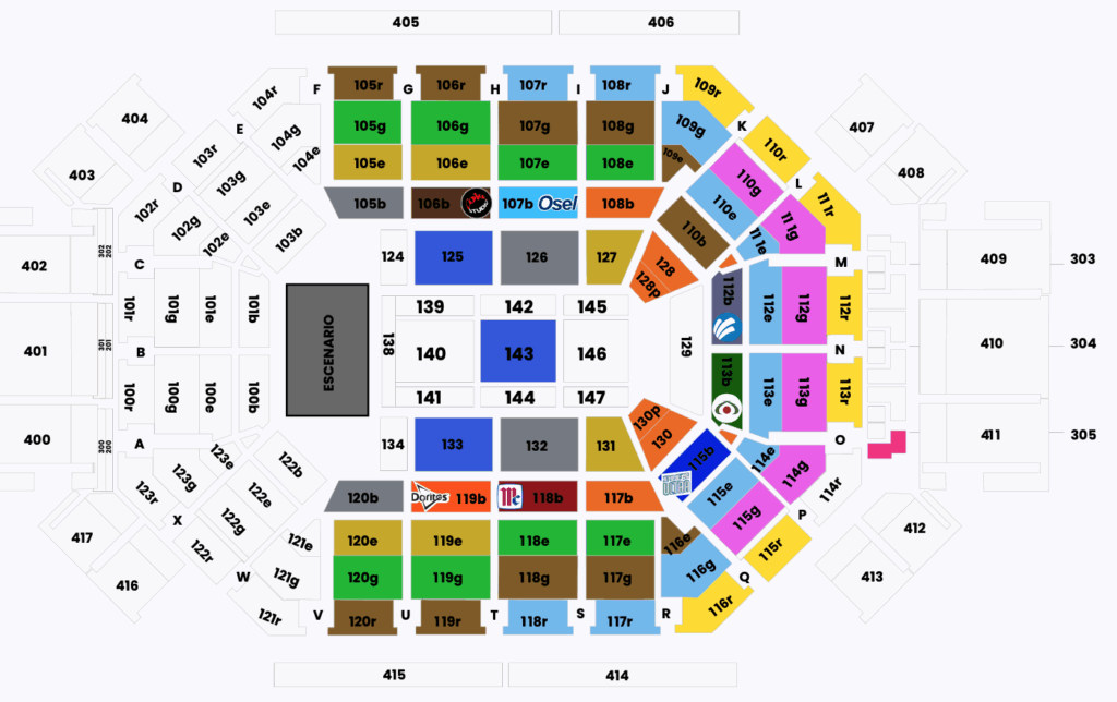 MAPA ARENA MONTERREY
