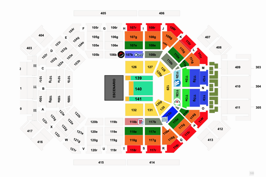 MAPA ARENA MONTERREY