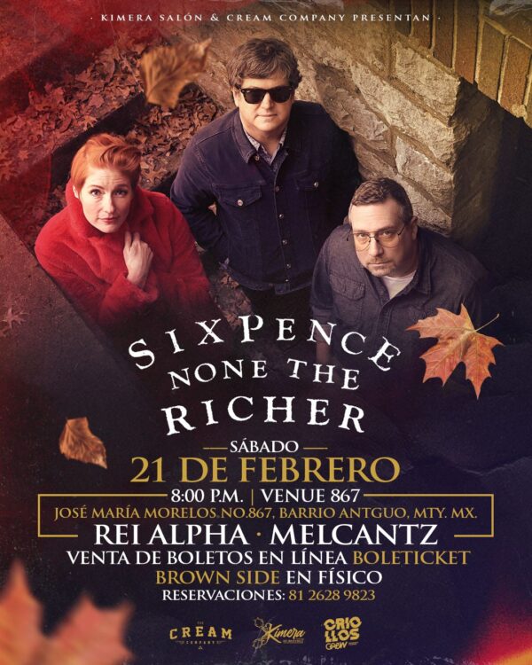 SIXPENCE NONE THE RICHER MONTERREY 2026 VENUE 867