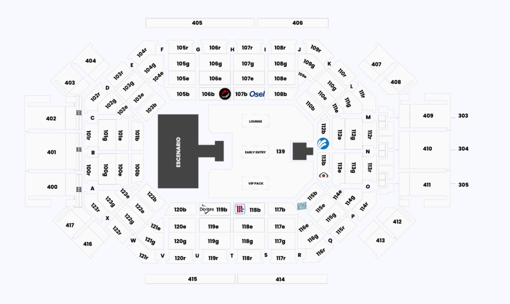 MAPA HUMBE MONTERREY 2026 ARENA MONTERREY