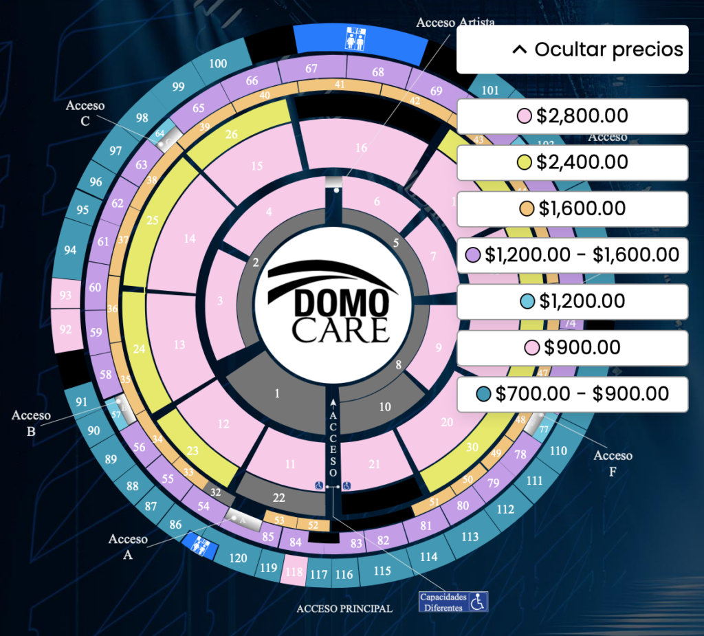 MAPA DE PRECIOS MATUTE MONTERREY 2026 DOMO CARE