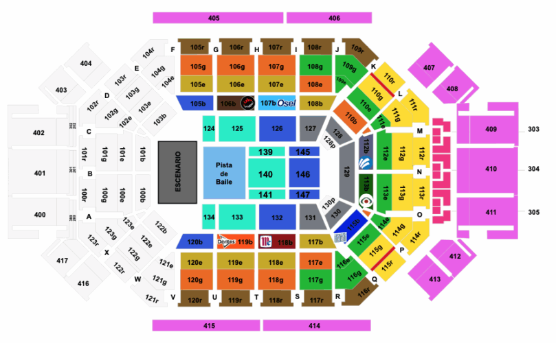 MAPA ARENA MONTERREY