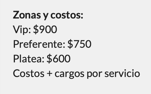 PRECIOS SILVANA ESTRADA MONTERREY 2026 AUDITORIO RÍO 70
