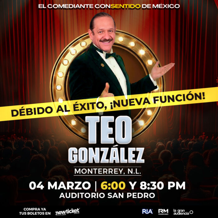 TEO GONZÁLEZ MONTERREY 2026 AUDITORIO SAN PEDRO