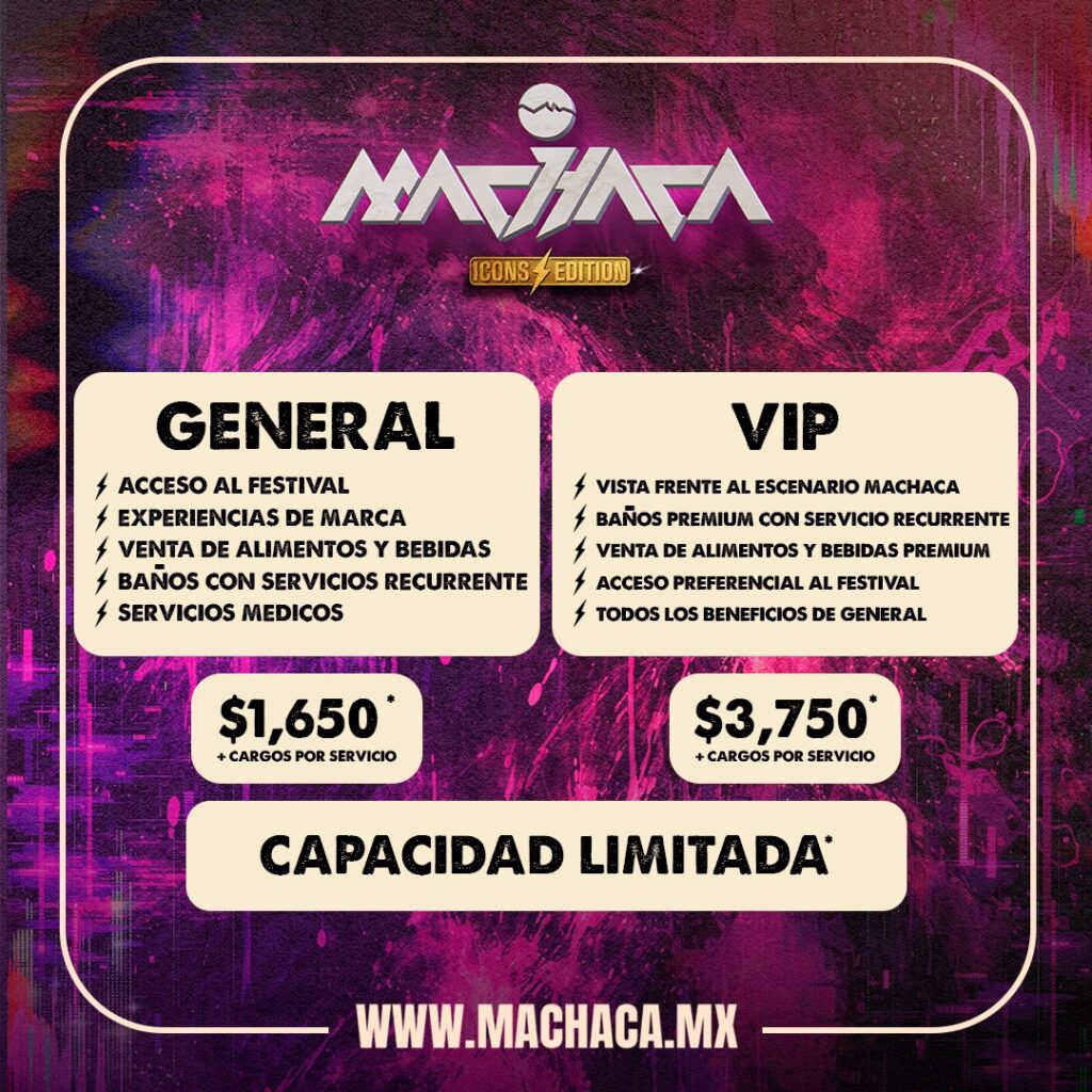 PRECIOS Y BENEFICIOS FESTIVAL MACHACA 2026 MONTERREY