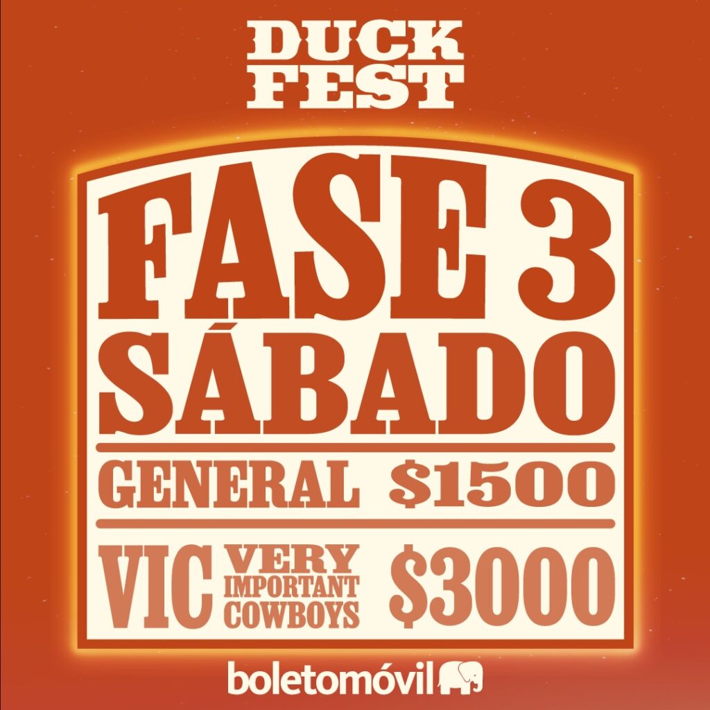 PRECIOS DUCK FEST 2026 SANTIAGO NUEVO LEÓN