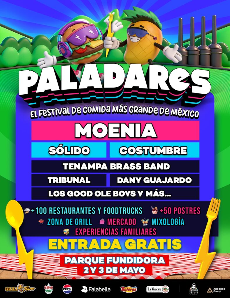 FESTIVAL PALADARES MONTERREY 2026 PARQUE FUNDIDORA