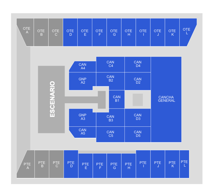 MAPA KENIA OS MONTERREY 2026 ESTADIO BORREGOS