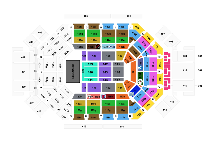 MAPA ARENA MONTERREY