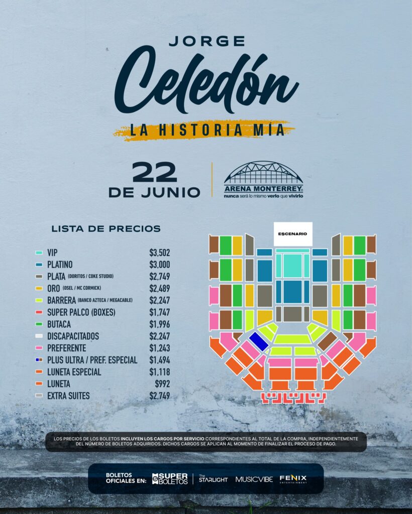 JORGE CELEDÓN MONTERREY 2026 ARENA MONTERREY