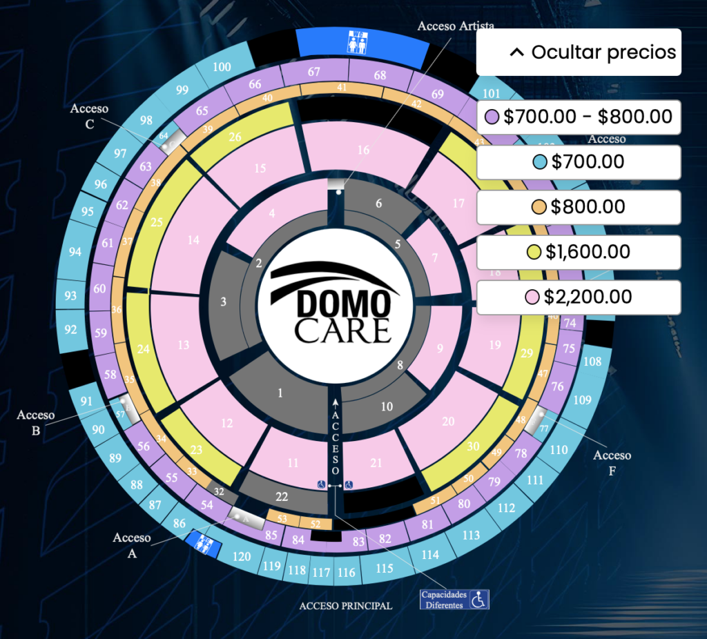 LA ADICTIVA MONTERREY 2025 DOMO CARE mapa
