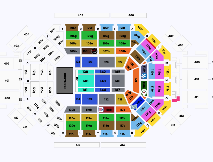 MAPA ARENA MONTERREY