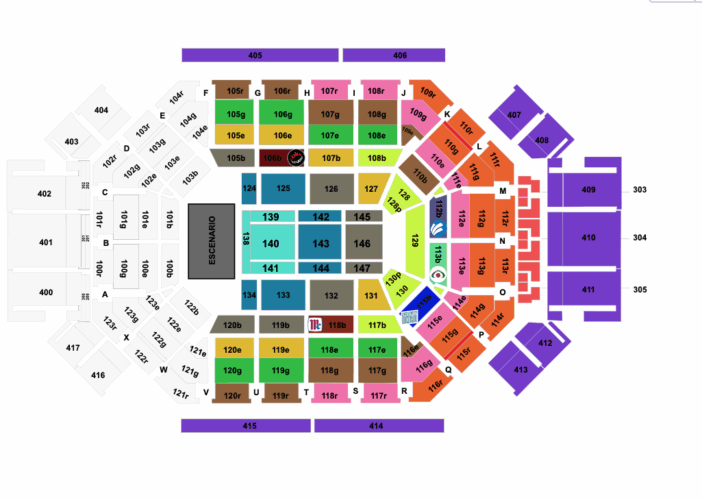 MAPA ARENA MONTERREY