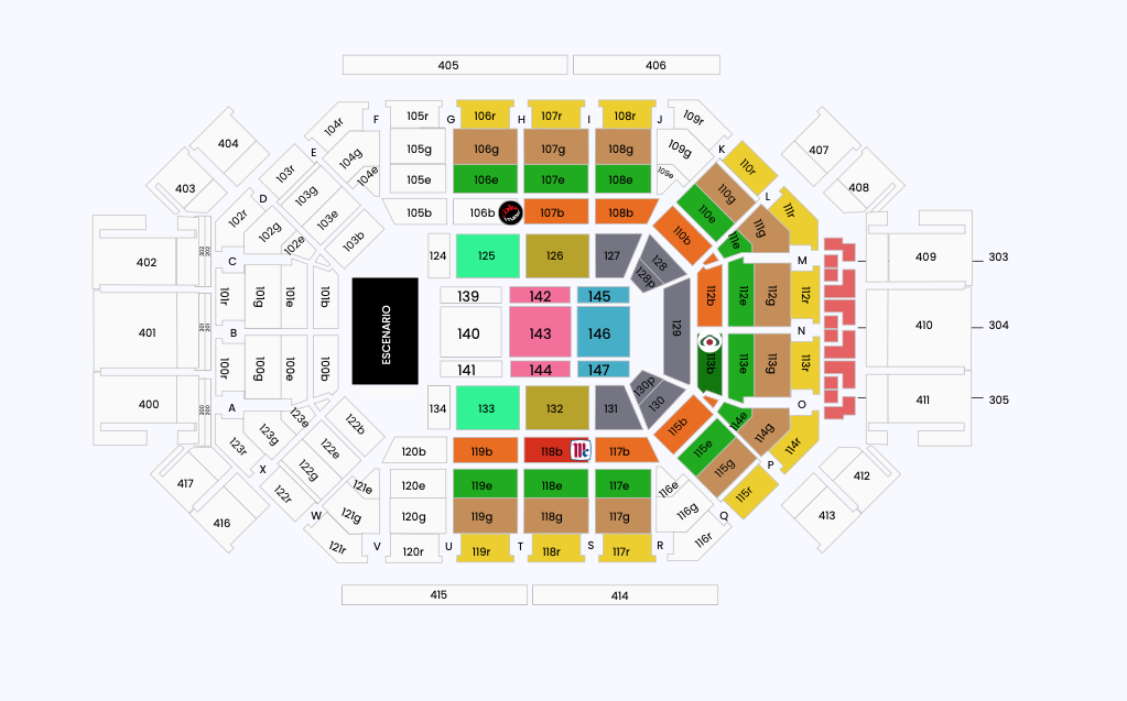 MAPA ARENA MONTERREY