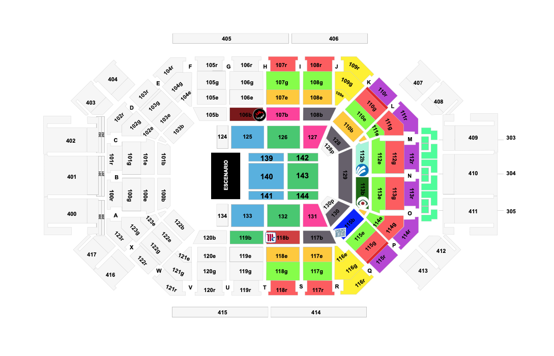 MAPA ARENA MONTERREY