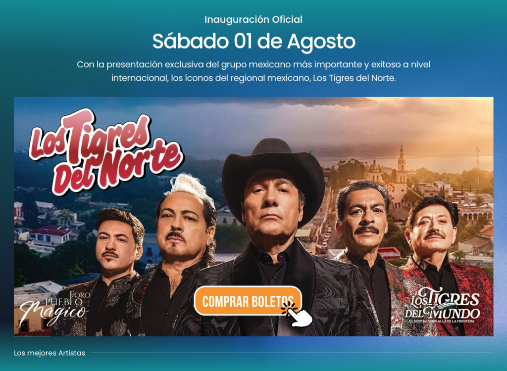 LOS TIGRES DEL NORTE FESTIVAL VIVE MÉXICO 2026 SANTIAGO NL
