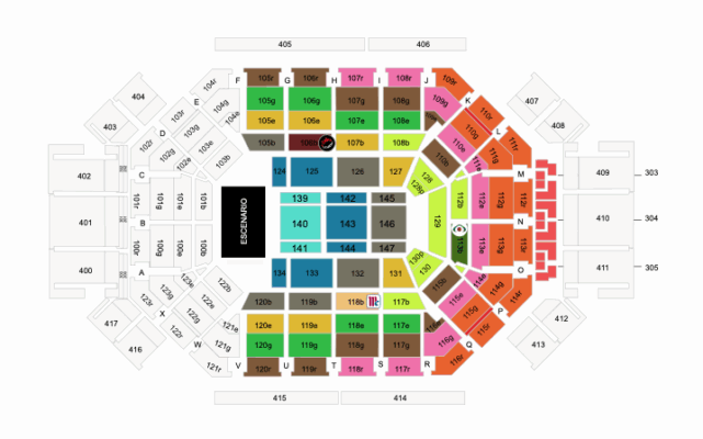 MAPA ARENA MONTERREY