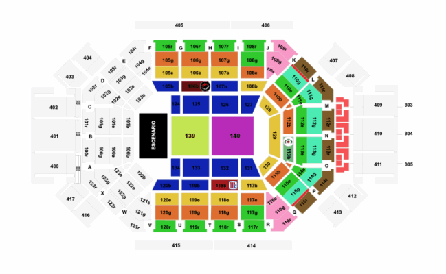 MAPA ARENA MONTERREY