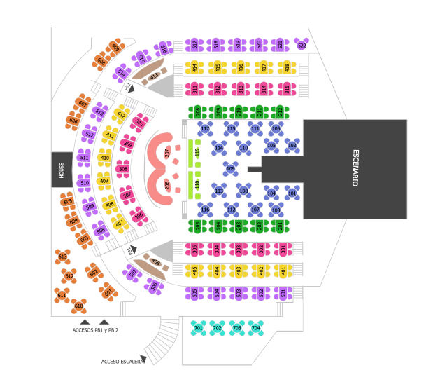 MAPA DION LIVE CENTER