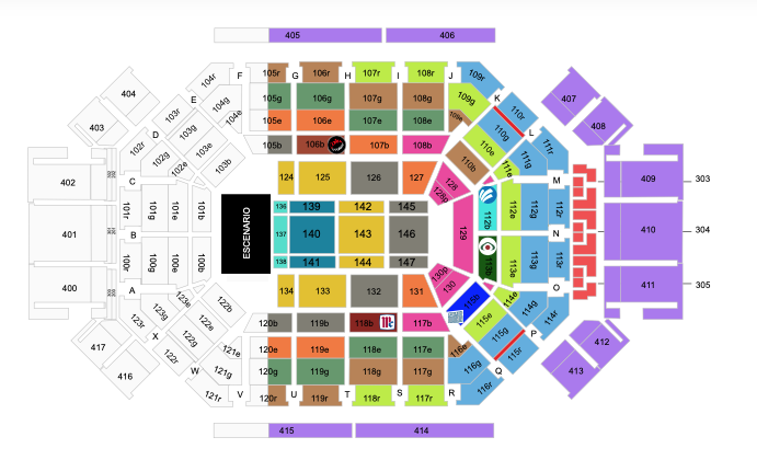 MAPA ARENA MONTERREY