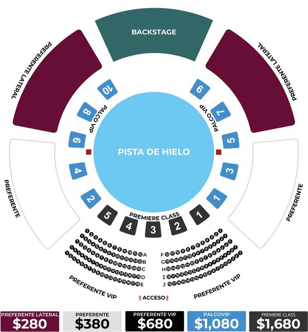 Mapa Circo Fantasy On Ice Cumbres
