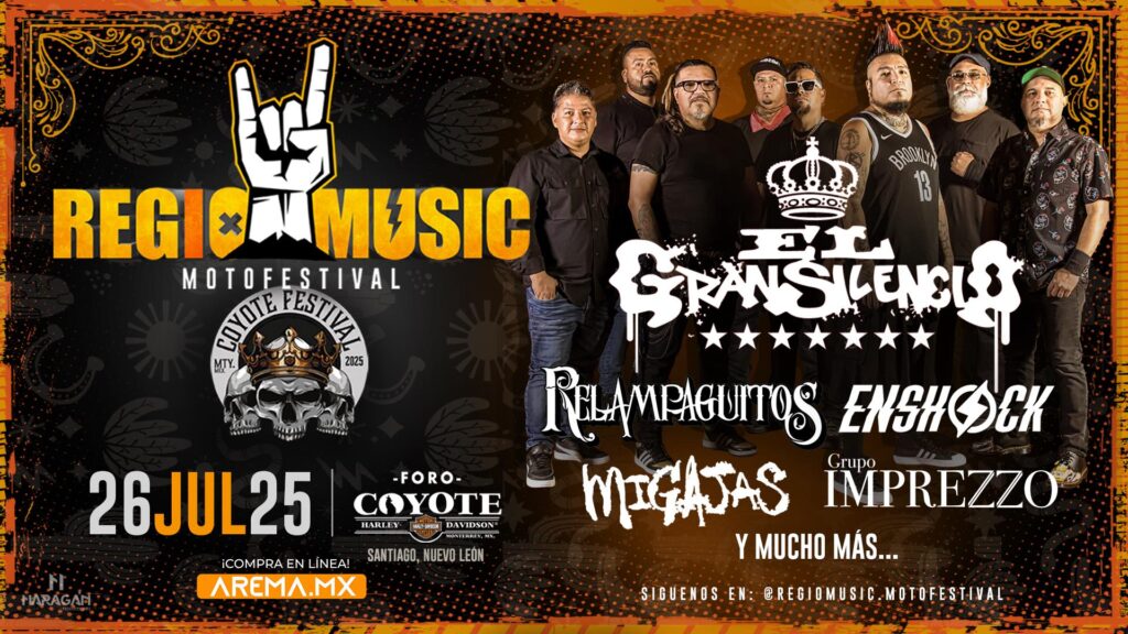 REGIO MUSIC MOTOFESTIVAL MONTERREY 2025 COYOTE HARLEY DAVIDSON