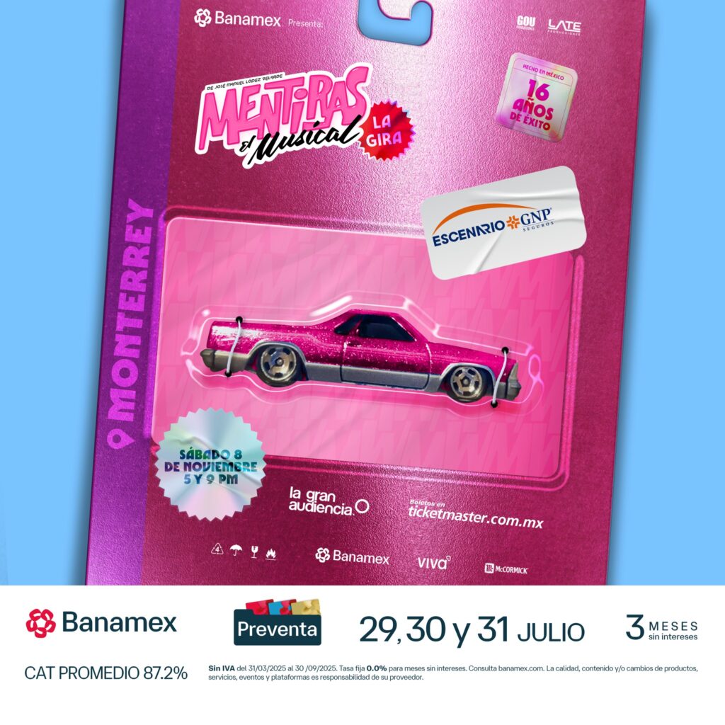 MENTIRAS EL MUSICAL MONTERREY 2025 ESCENARIO GNP SEGUROS