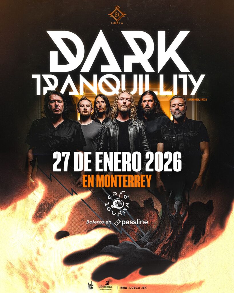 DARK TRANQUILLITY MONTERREY 2026 CAFÉ IGUANA