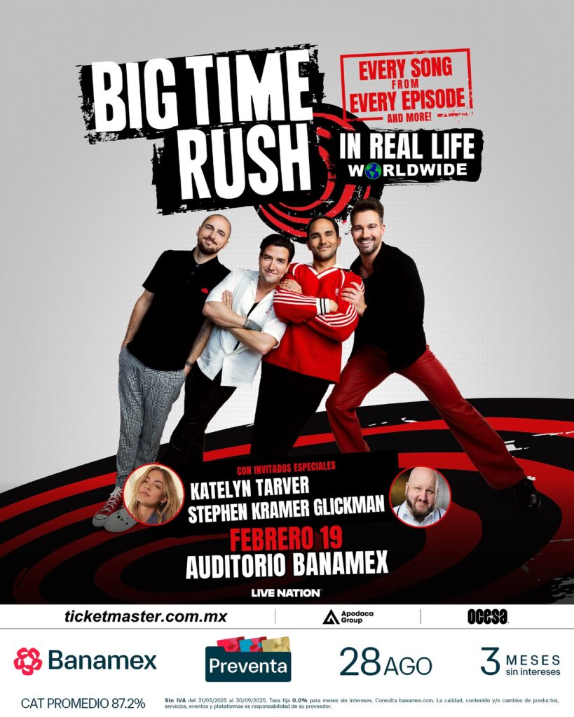 BIG TIME RUSH MONTERREY 2026 AUDITORIO BANAMEX
