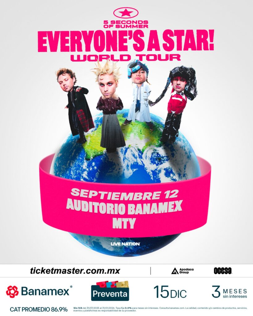 5 SECONDS OF SUMMER MONTERREY 2026 AUDITORIO BANAMEX