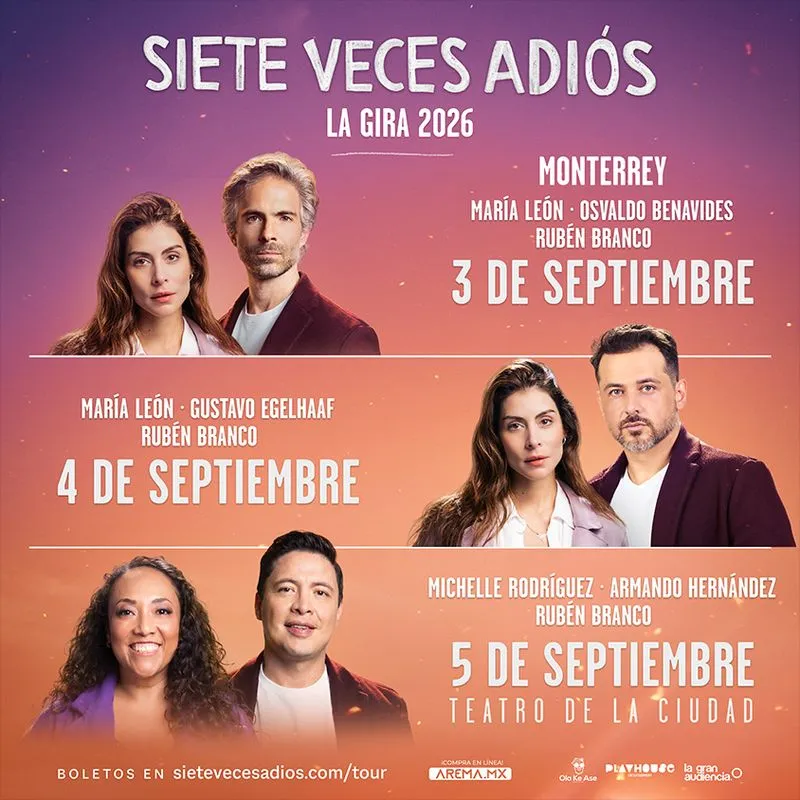 SIETE VECES ADIÓS MONTERREY 2026 TEATRO DE LA CIUDAD