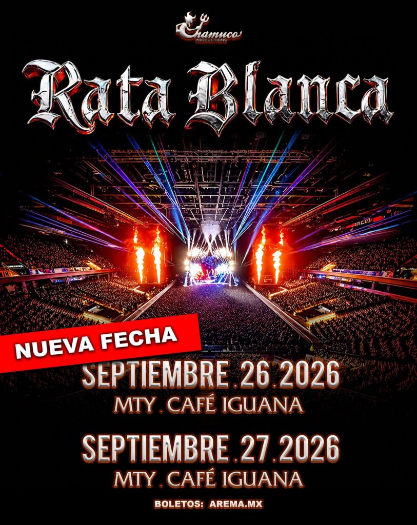 RATA BLANCA MONTERREY 2026 CAFÉ IGUANA