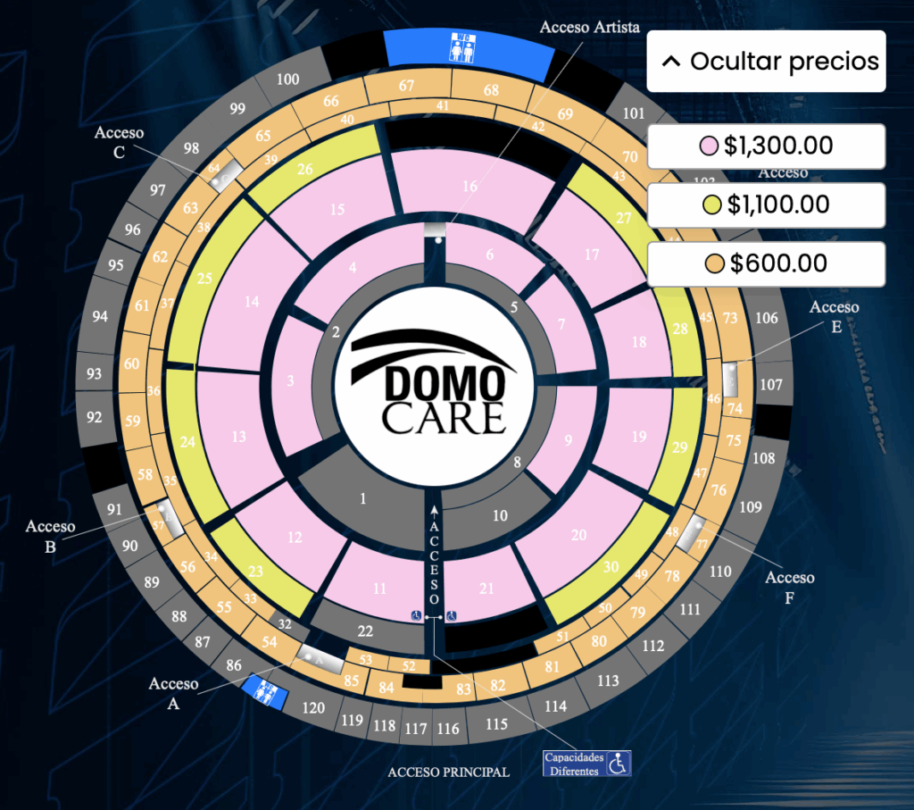 MAPA DE ZONAS Y PRECIOS ARNULFO JR Y DAVID OLIVAREZ DOMO CARE