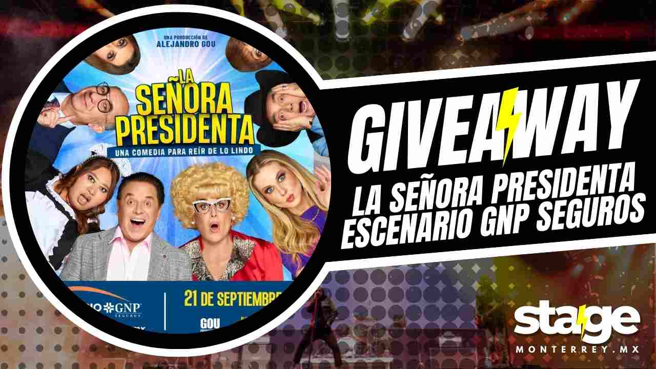 LA SEÑORA PRESIDENTA EN ESCENARIO GNP SEGUROS 2025 GIVEAWAY