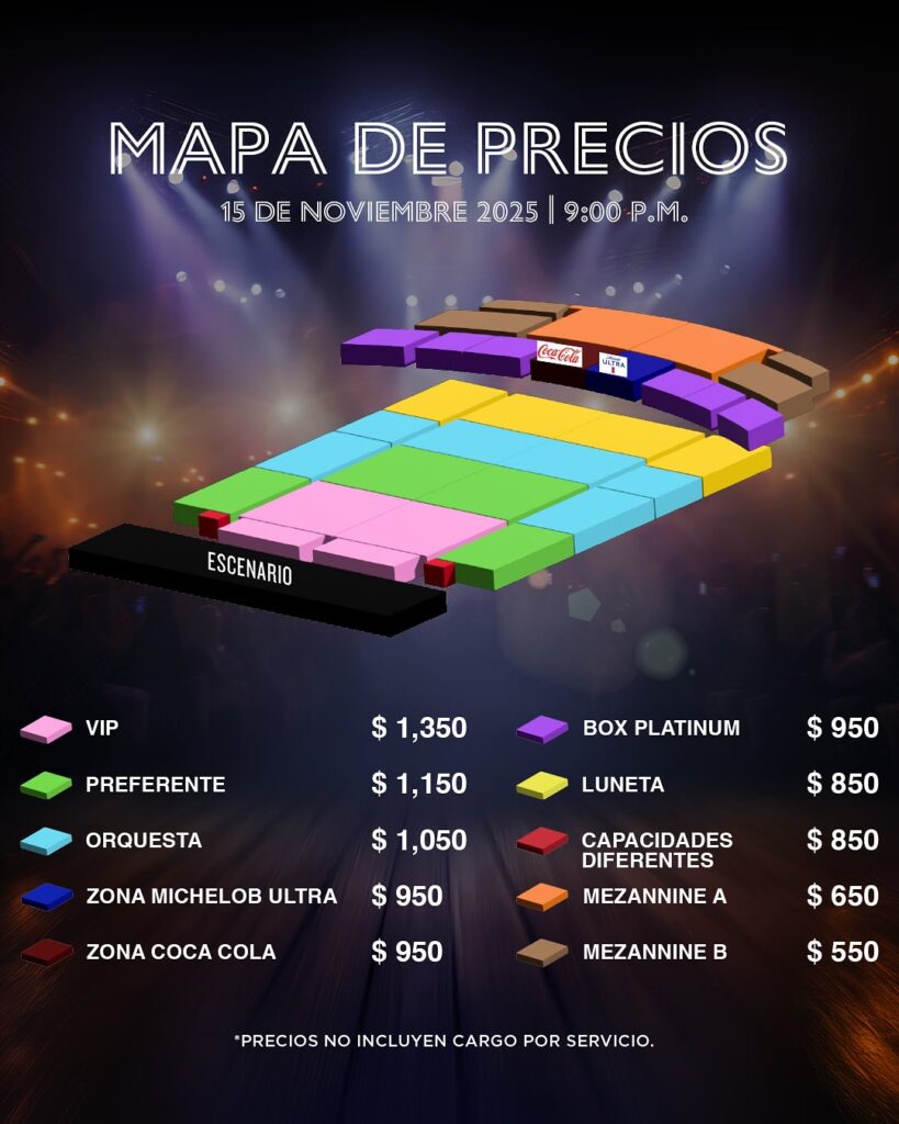 MAPA MANIA THE ABBA TRIBUTE MONTERREY 2025 SHOWCENTER COMPLEX