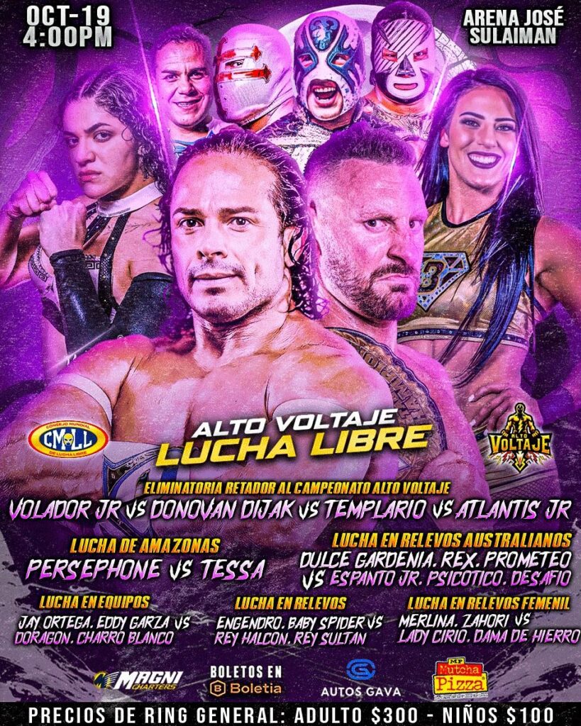 LUCHA LIBRE ALTO VOLTAJE EN ARENA JOSÉ SULAIMAN 2025 GIVEAWAY