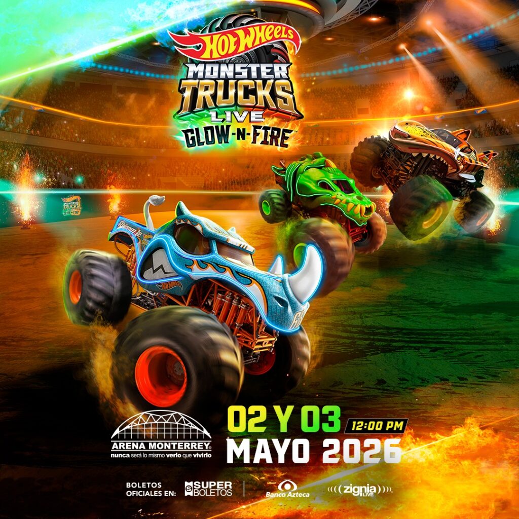HOT WHEELS MONSTER TRUCKS MONTERREY 2026 ARENA MONTERREY