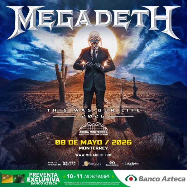 MEGADETH MONTERREY 2026 ARENA MONTERREY