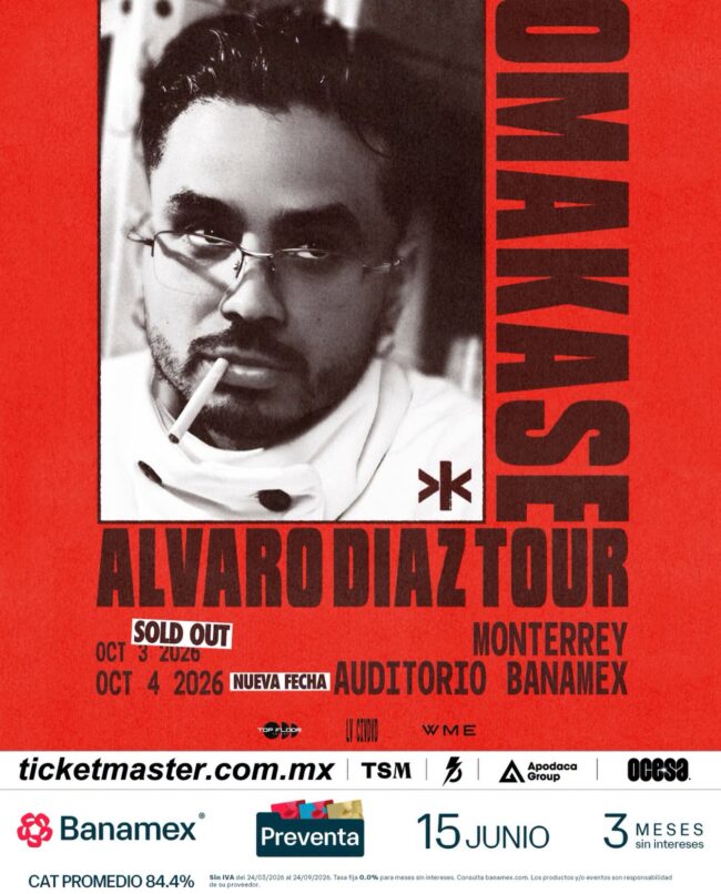ÁLVARO DÍAZ MONTERREY 2026 AUDITORIO BANAMEX