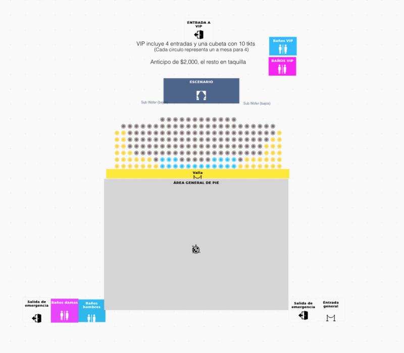 MAPA LOS INQUIETOS DEL NORTE MONTERREY 2025 GENERAL SHOW CENTER