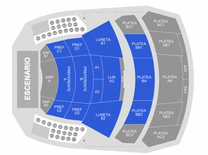 MAPA AOT THE LAST CONCERT MONTERREY 2026 ESCENARIO GNP SEGUROS