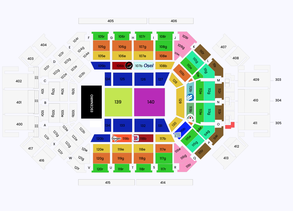 MAPA ARENA MONTERREY