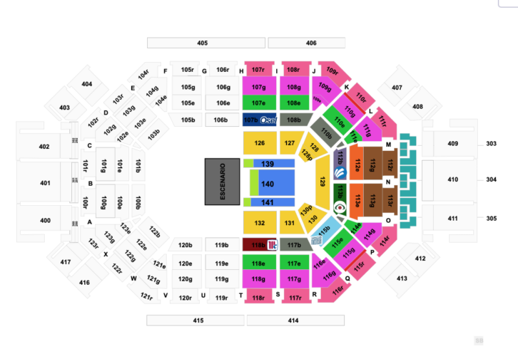 MAPA ARENA MONTERREY