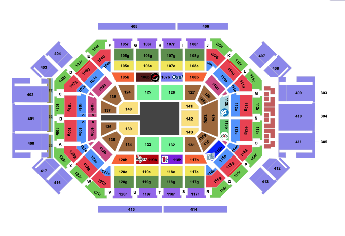 MAPA ARENA MONTERREY