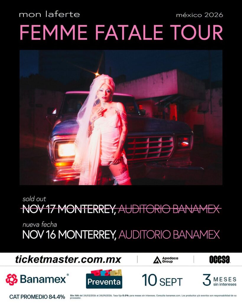 MON LAFERTE MONTERREY 2026 AUDITORIO BANAMEX